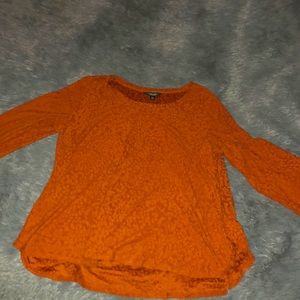 Vera Wang rustic orange shirt